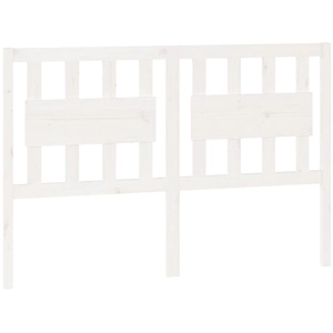 vidaXL Tête de lit Blanc 125,5x4x100 cm Bois massif de pin pas cher