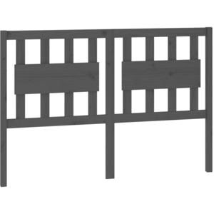 vidaXL Tête de lit Gris 125,5x4x100 cm Bois massif de pin pas cher