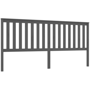 vidaXL Tête de lit Gris 166x6x101 cm Bois massif de pin pas cher