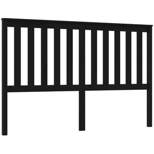 vidaXL Tête de lit Noir 166x6x101 cm Bois massif de pin pas cher