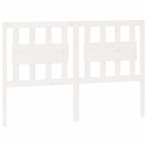 vidaXL Tête de lit Blanc 145,5x4x100 cm Bois massif de pin pas cher