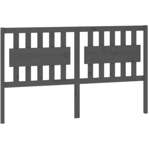 vidaXL Tête de lit Gris 155,5x4x100 cm Bois massif de pin pas cher