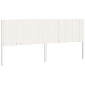 vidaXL Tête de lit Blanc 205,5x4x100 cm Bois massif de pin pas cher
