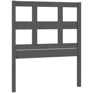 vidaXL Tête de lit Gris 80,5x4x100 cm Bois massif de pin pas cher