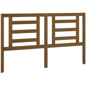 vidaXL Tête de lit Marron miel 156x4x100 cm Bois de pin massif pas cher
