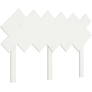 vidaXL Tête de lit Blanc 122,5x3x80,5 cm Bois massif de pin pas cher