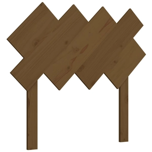 vidaXL Tête de lit Marron miel 92x3x81 cm Bois massif de pin pas cher