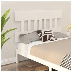 vidaXL Tête de lit Blanc 163,5x3x81 cm Bois massif de pin pas cher