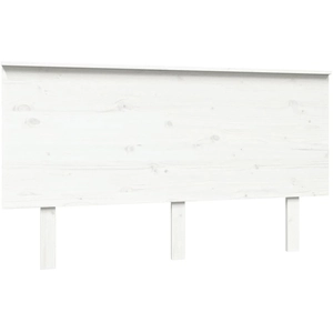 vidaXL Tête de lit Blanc 144x6x82,5 cm Bois massif de pin pas cher