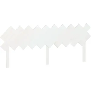 vidaXL Tête de lit Blanc 196x3x80,5 cm Bois massif de pin pas cher