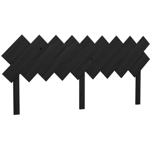 vidaXL Tête de lit Noir 178x3x80,5 cm Bois massif de pin pas cher