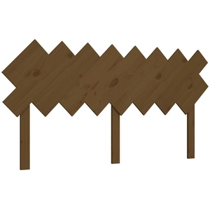 vidaXL Tête de lit Marron miel 159,5x3x80,5 cm Bois massif de pin pas cher