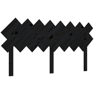 vidaXL Tête de lit Noir 159,5x3x80,5 cm Bois massif de pin pas cher