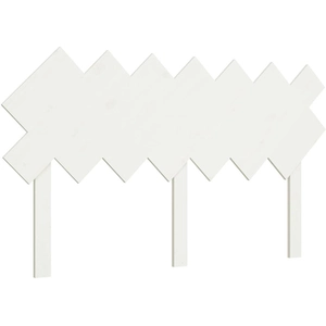 vidaXL Tête de lit Blanc 141x3x80,5 cm Bois massif de pin pas cher