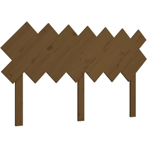 vidaXL Tête de lit Marron miel 141x3x80,5 cm Bois massif de pin pas cher