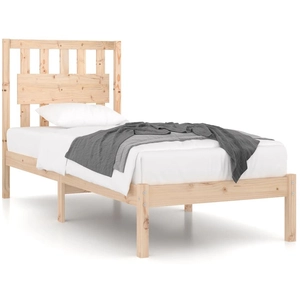 Comparateur de prix : vidaXL Cadre de lit bois de pin massif 90x190 cm simple
