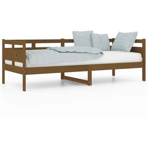 vidaXL Lit de jour marron miel bois de pin massif 80x200 cm pas cher
