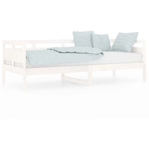 vidaXL Lit de jour sans matelas blanc bois de pin massif 80x200 cm pas cher