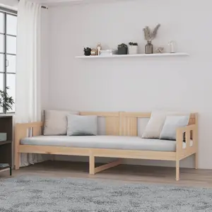 vidaXL Lit de jour sans matelas bois de pin massif 80x200 cm pas cher