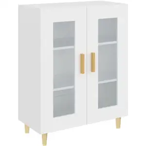 vidaXL Buffet blanc 69,5x34x90 cm bois d'ingénierie pas cher