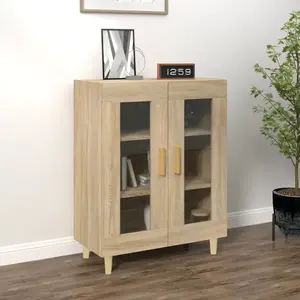 vidaXL Buffet chêne sonoma 69,5x34x90 cm bois d'ingénierie pas cher