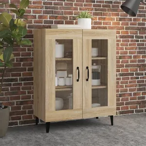 vidaXL Buffet chêne sonoma 69,5x34x90 cm bois d'ingénierie pas cher
