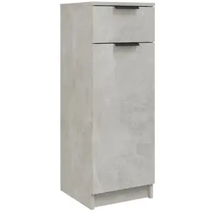 Comparateur de prix : vidaXL Armoire de salle de bain Gris béton 32x34x90 cm
