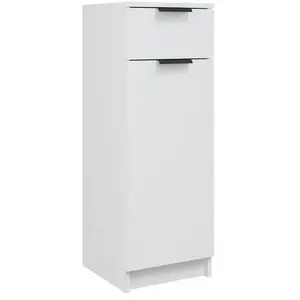 Comparateur de prix : vidaXL Armoire de salle de bain Blanc 32x34x90 cm Bois d'ingénierie