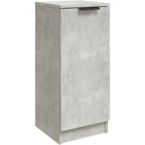 vidaXL Buffet Gris béton 30x30x70 cm Bois d'ingénierie pas cher