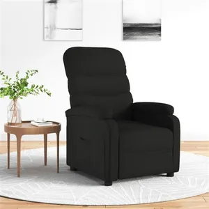 Comparateur de prix : vidaXL Vidaxl Fauteuil Inclinable Noir Tissu