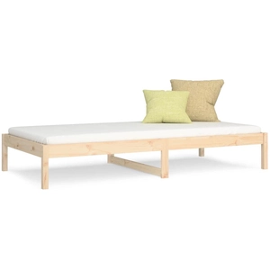 vidaXL Lit de jour 90x190 cm Simple Bois de pin massif pas cher