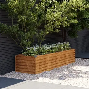 Comparateur de prix : vidaXL Lit surélevé de jardin 194x50x36 cm acier corten