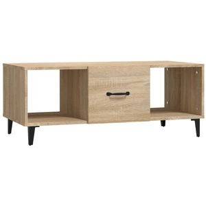 vidaXL Table basse Chêne sonoma 102x50x40 cm Bois d'ingénierie pas cher