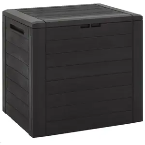 Comparateur de prix : vidaXL Boîte de stockage de jardin Marron 58,5x46x55 cm Polypropylène