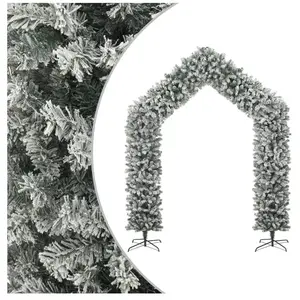 vidaXL Arche de sapin de Noël à flocons de neige 270 cm pas cher