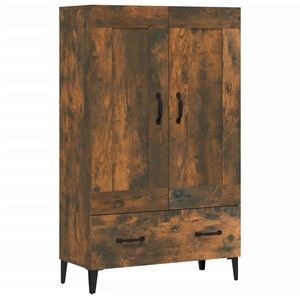 vidaXL Buffet haut Chêne fumé 70x31x115 cm Bois d'ingénierie