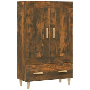 vidaXL Buffet haut Chêne fumé 70x31x115 cm Bois d'ingénierie pas cher