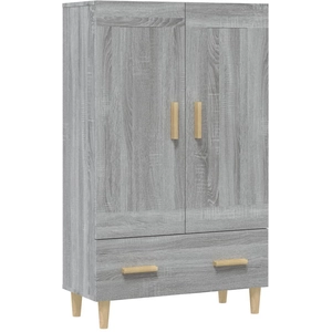 vidaXL Buffet Sonoma gris 70x31x115 cm Bois d'ingénierie pas cher