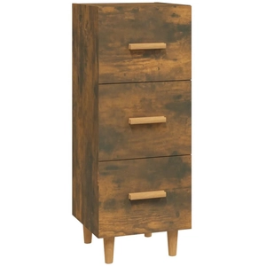 vidaXL Buffet Chêne fumé 34,5x34x90 cm Bois d'ingénierie