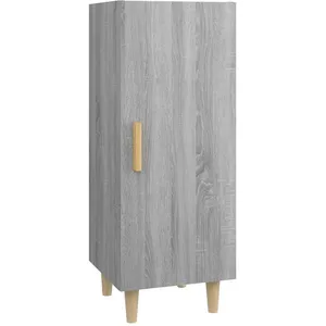 vidaXL Buffet Sonoma gris 34,5x34x90 cm Bois d'ingénierie pas cher