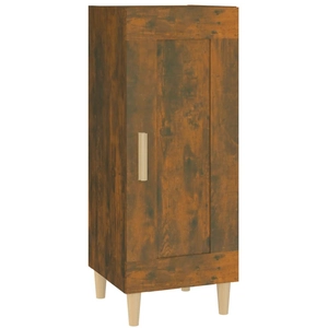 vidaXL Buffet Chêne fumé 34,5x34x90 cm Bois d'ingénierie pas cher