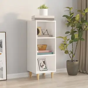 Comparateur de prix : vidaXL Buffet Blanc 34,5x32,5x90 cm Bois d'ingénierie