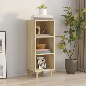 vidaXL Buffet Chêne sonoma 34,5x32,5x90 cm Bois d'ingénierie