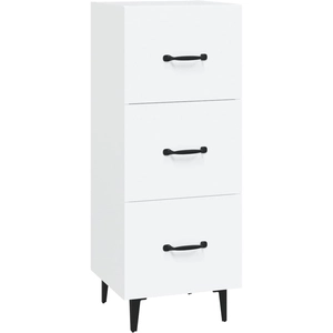 vidaXL Buffet blanc 34,5x34x90 cm bois d'ingénierie pas cher