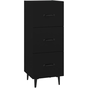 vidaXL Buffet Noir 34,5x34x90 cm Bois d'ingénierie pas cher