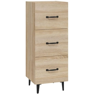 vidaXL Buffet Chêne sonoma 34,5x34x90 cm Bois d'ingénierie pas cher