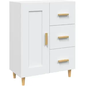 vidaXL Buffet Blanc 69,5x34x90 cm Bois d'ingénierie