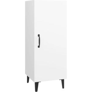 vidaXL Buffet Blanc 34,5x34x90 cm Bois d'ingénierie pas cher