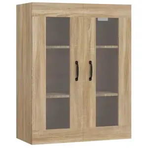 vidaXL Armoire murale suspendue Chêne sonoma 69,5x34x90 cm pas cher