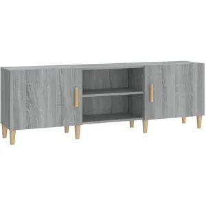 vidaXL Meuble TV Sonoma gris 150x30x50 cm Bois d'ingénierie pas cher